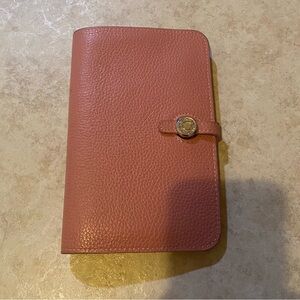 Pink leather wallet